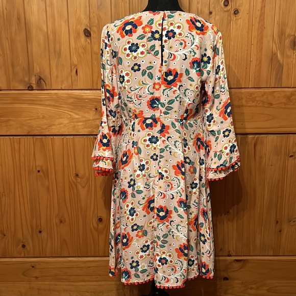 Floral Bell Sleeve Dress - Picture 4 of 7